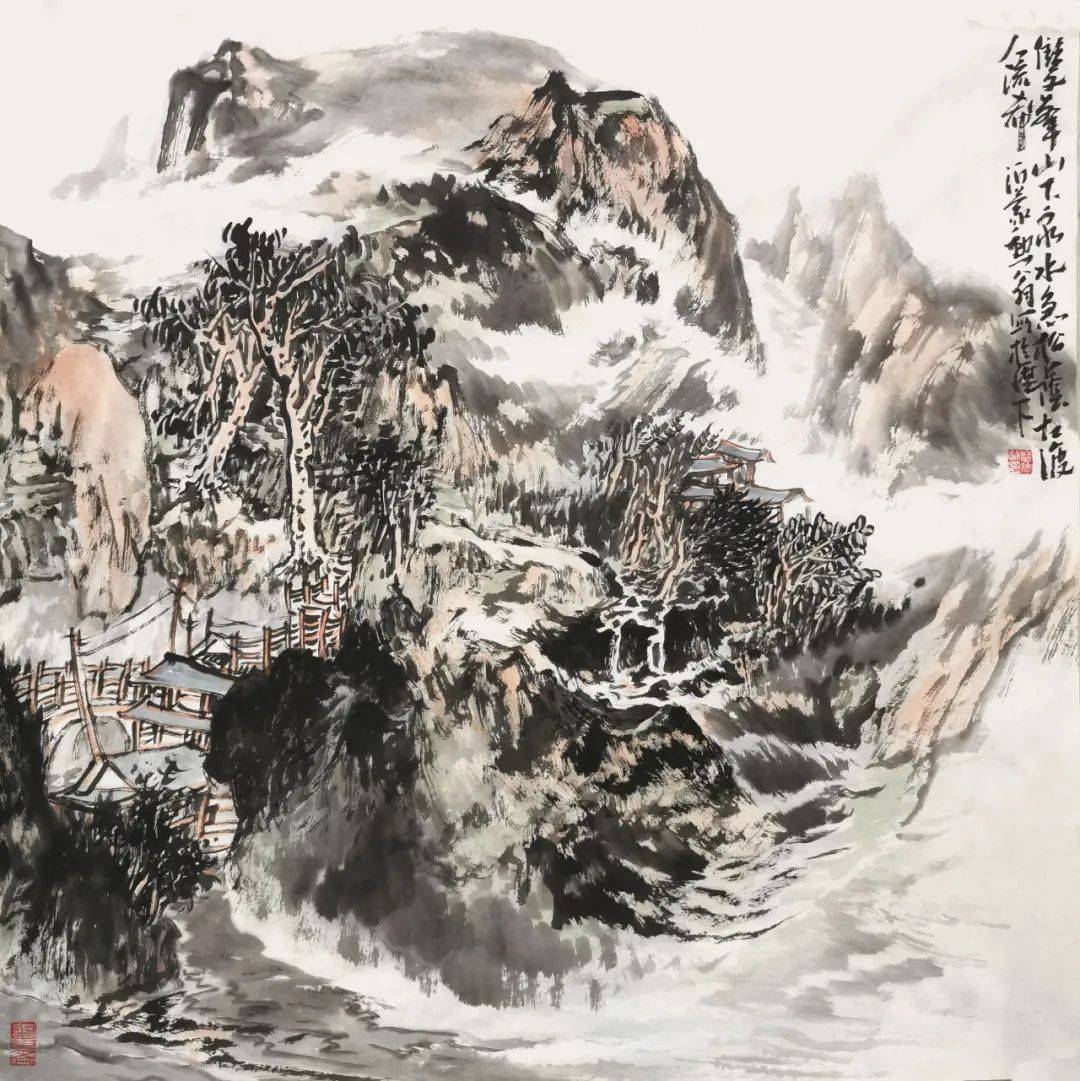 现代山水画家是谁图片