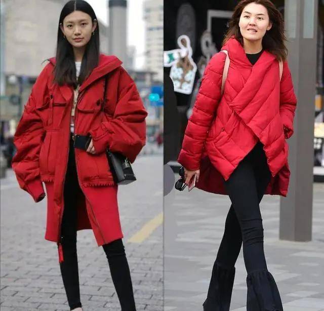 今年春节女生就是这样穿:"一身红"打扮,洋气好看又高级时髦