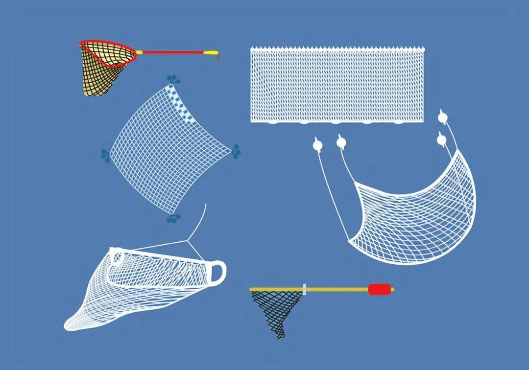 渔网结构图图片