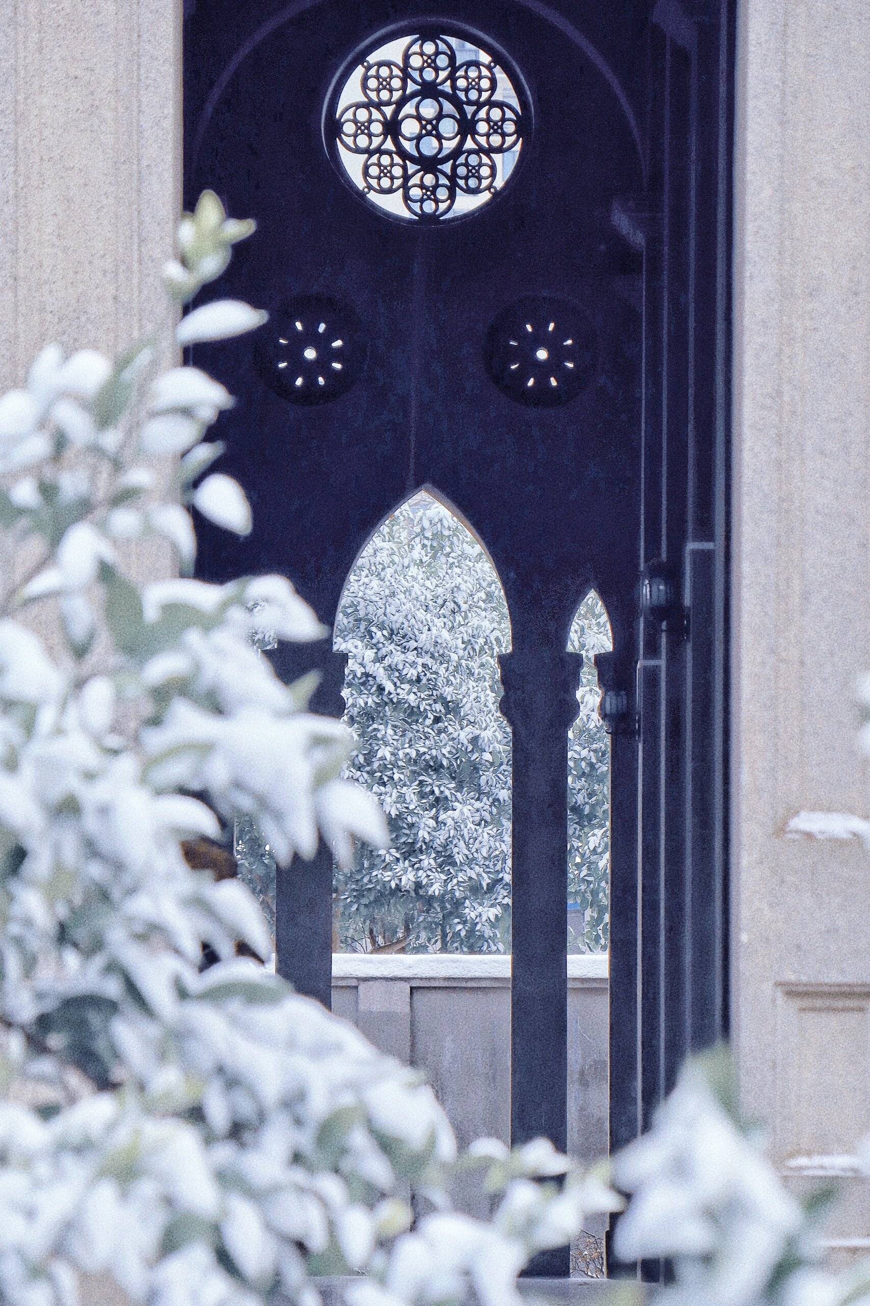 武汉雪后的古德寺️ 像极了霍格沃茨