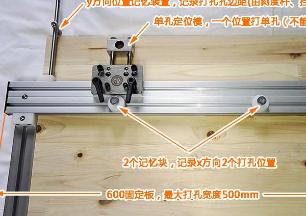 板式傢俱通用木工打孔定位器,做圓木榫也能通用_配置