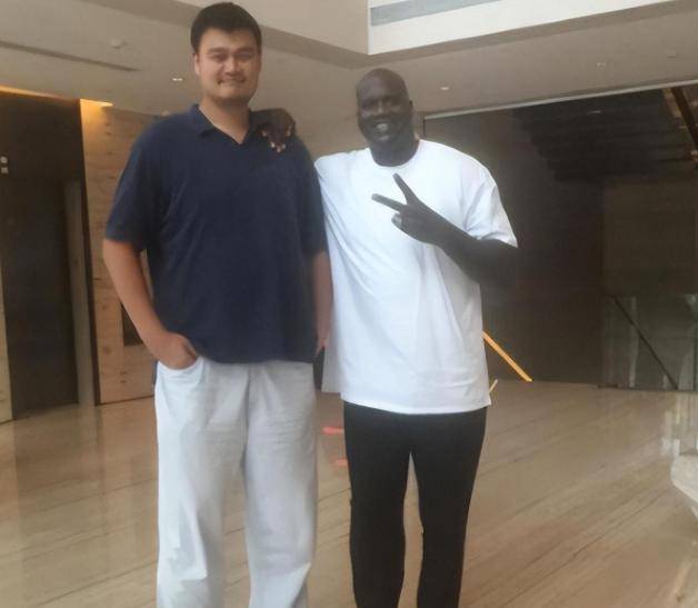 姚明的2米26体型真夸张,犀牛在身边变大狗,奥尼尔如小鸟依人_训练