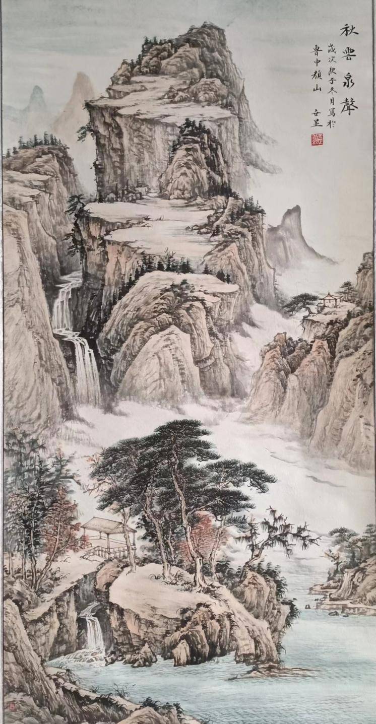 书画家王世显受邀参加"北京书画展",其作品在展览中被