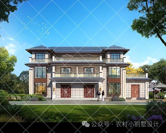 35套火爆的三层新中式双拼别墅,兄弟住一起,携手奔!