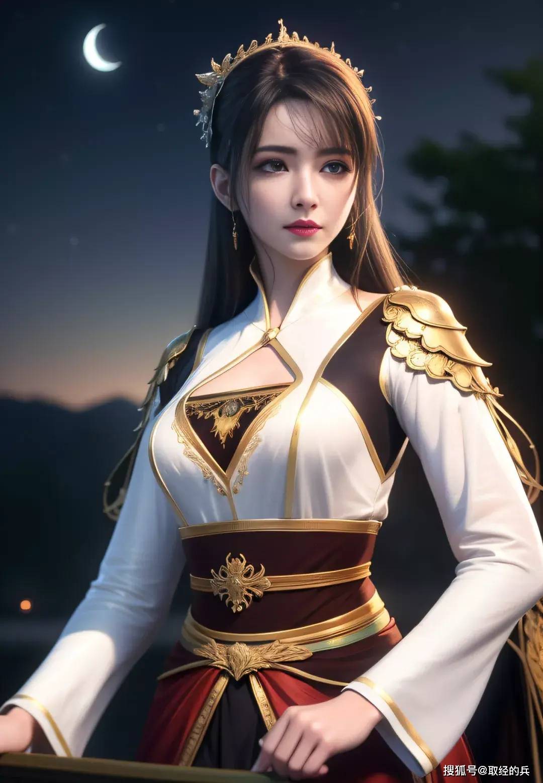 风华绝代的《元龙》黑金色汉服美人林秀