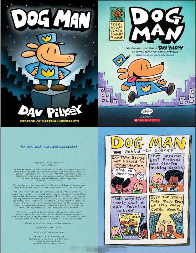 【资源分享】经典桥梁书《dog man 神探狗狗》英文版