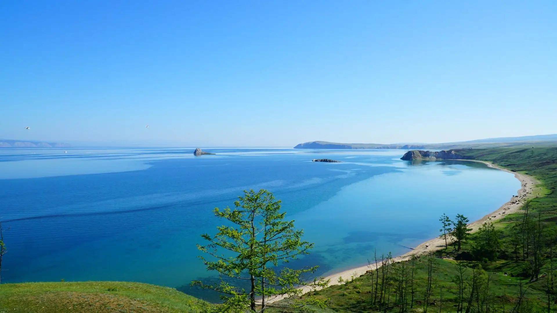 世界第三大淡水湖图片