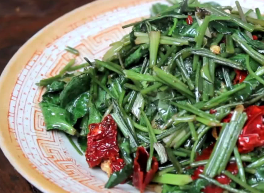湘西特色野菜"鸭脚板",简单一炒风味独特,常吃能温肺止咳_农村_种类