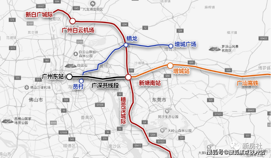 项目享有双地铁出行配套,社区前的这条广汕公路直达增城广场,接驳21