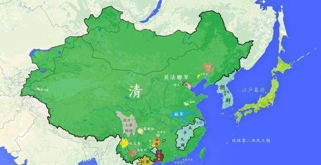 太平天国鼎盛时期的国土面积有多大,与清廷相比如何?