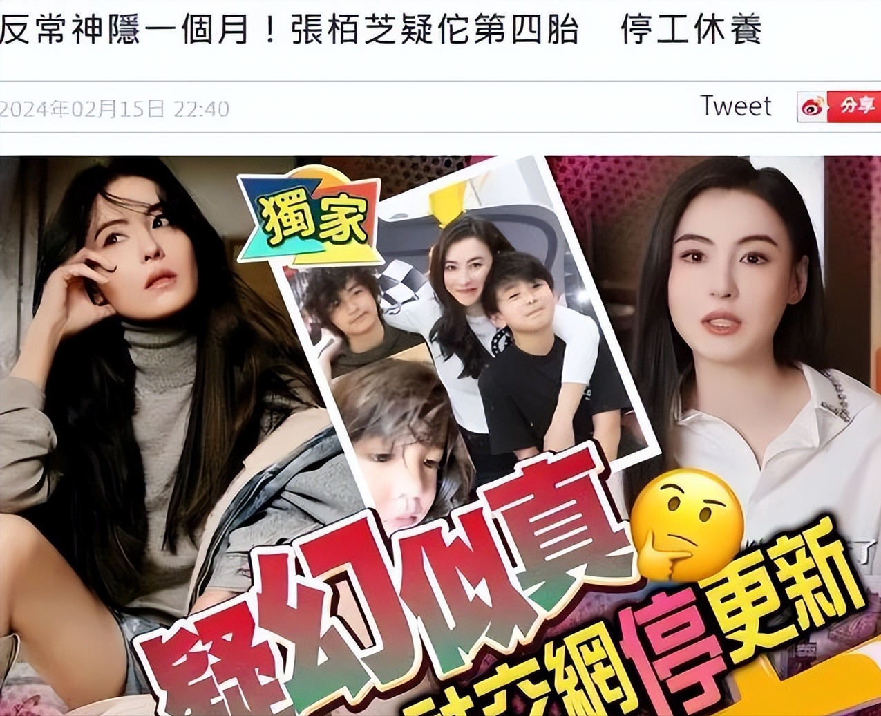 张柏芝又怀孕了?