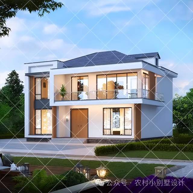 18套乡下自建二层经济型别墅,家里没矿也能建别墅,各种风格都有_农村