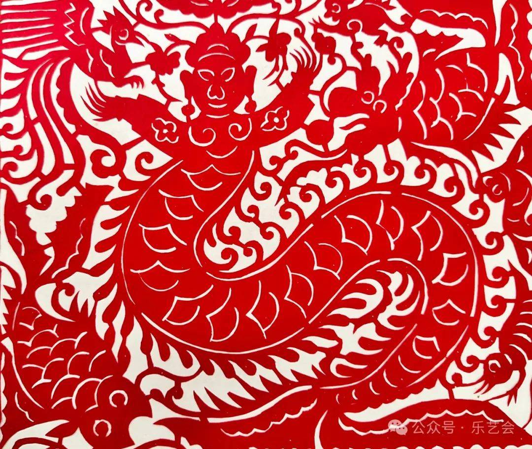 文物中的吉祥龙:新年贺春专辑24工艺艺术篇之苗绣剪纸