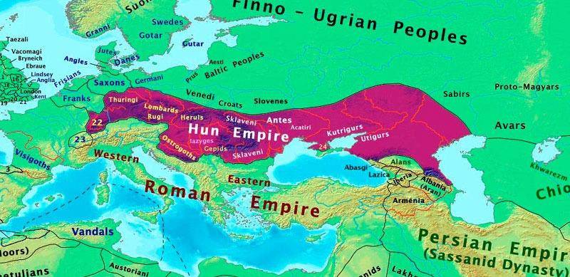 阿提拉死后,连三流蛮族