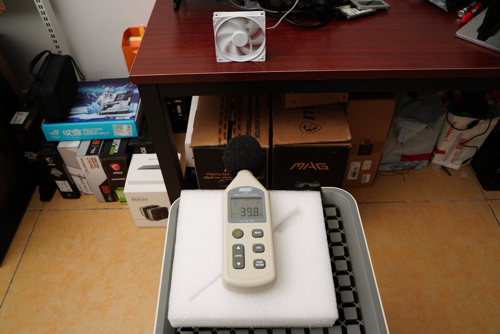 德商德静界pure wings 3 120mm pwm white风扇评测_噪音_转速_电脑