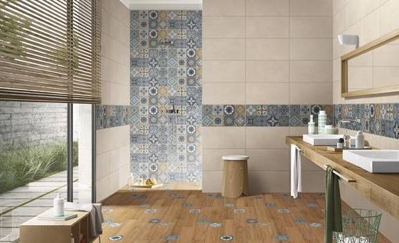 卫生间里来点花砖,不服不行,美到爆!_时尚_空间_地面