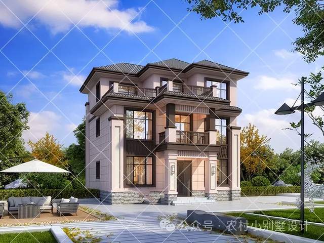 21款三层新中式农村自建房别墅,复试客厅楼中楼设计,2024建房首选