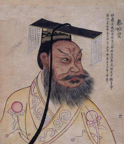 秦始皇画像譬如,我国历史上这一时期最著名的帝王便是横扫六合一统