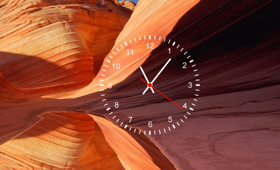 这个时钟屏保非常美观又大气 锁屏必备_效果_芝麻_时间