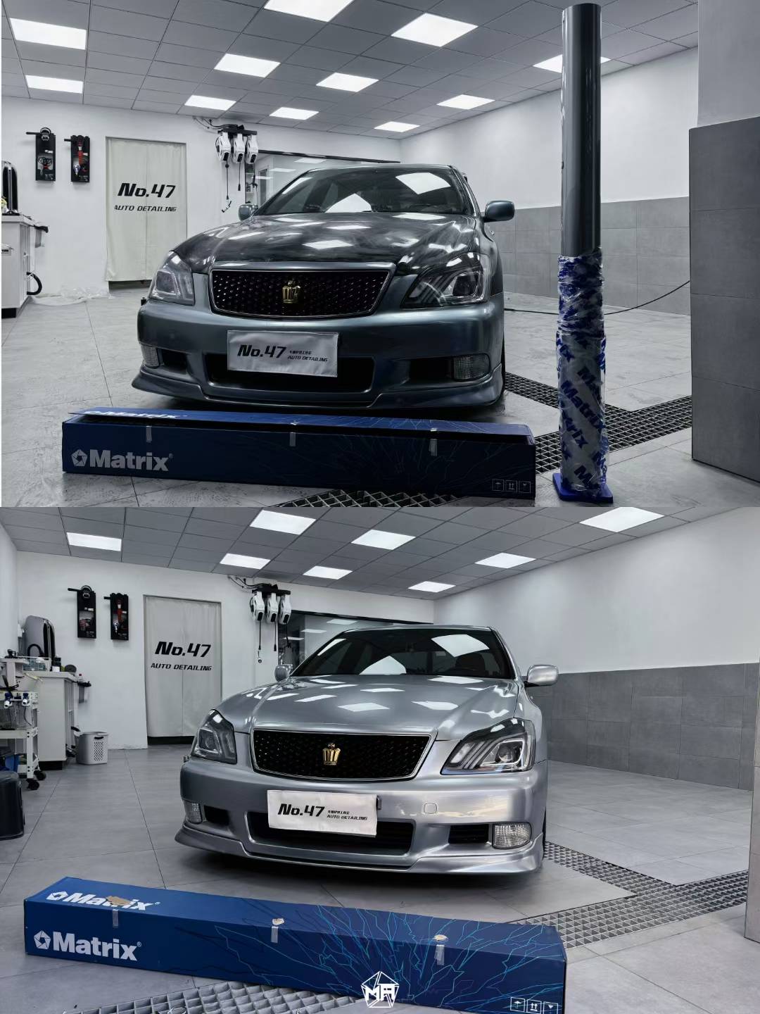 丰田皇冠 矩阵改色膜白云石,让人眼前一亮_搜狐汽车_搜狐网