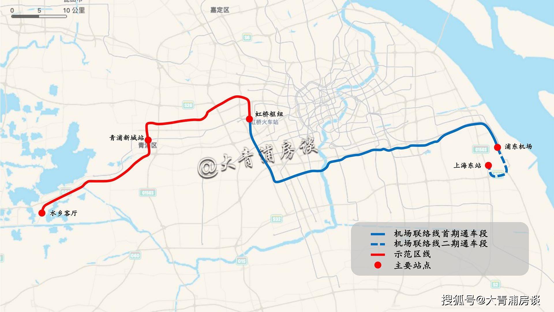 未来,示范区线不但可以与上海市境内2号线,10号线,13号线,17号线,嘉闵