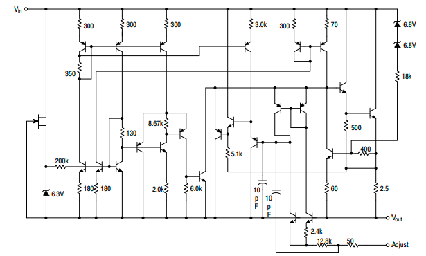 lm317ldr2g稳压器中文资料规格书pdf档手册产品文档引脚图原理图_输出