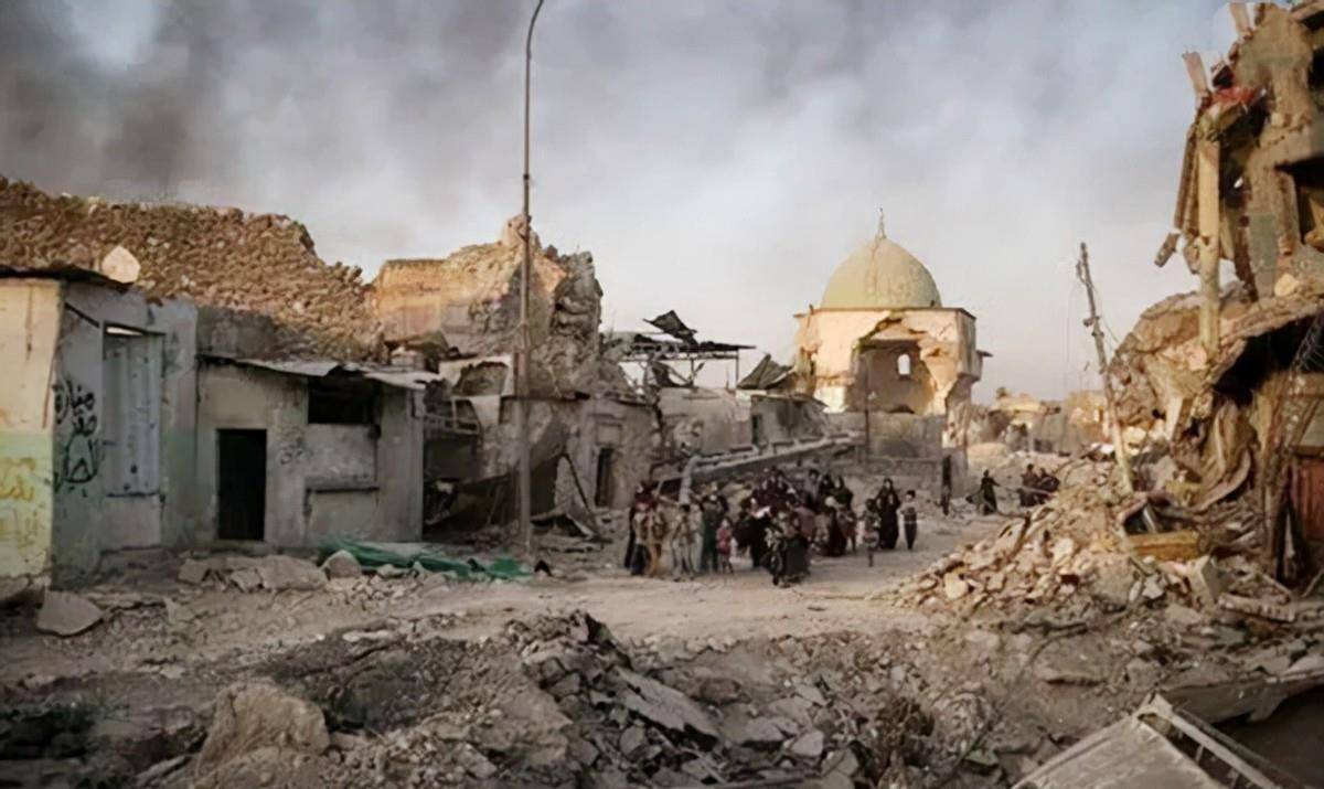 巴格达战争前后对比图片