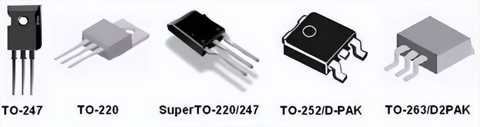 ②表面贴装式:to-263,to-252,sop-8,sot-23,dfn.