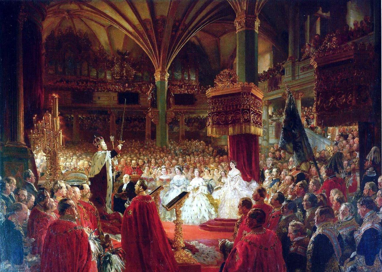 1871年威廉一世继位,在他的带领下德意志帝国成为了强大的帝国之一