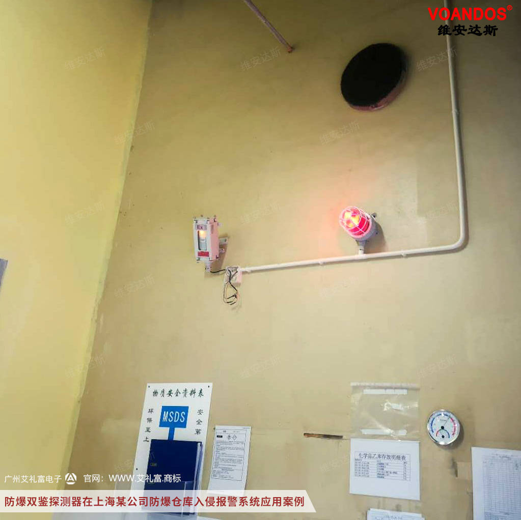防爆双鉴入侵探测器在报警系统应用案例分享_仓库_网络_警号