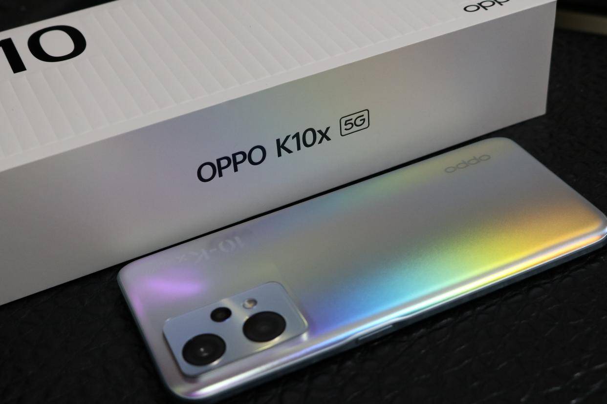 高颜值高通骁龙695入门机oppo k10x开箱上手!_机型_手机壳_的设计