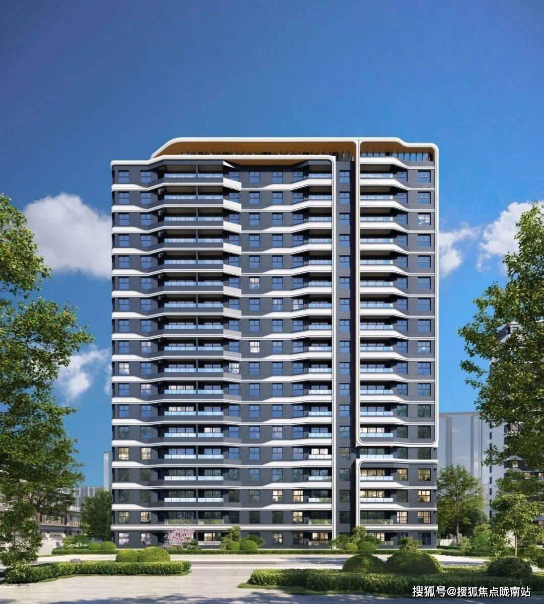 海弧线元素,现代感雕塑品质感,呈现海的美学艺著,以海韵与扬帆的界面