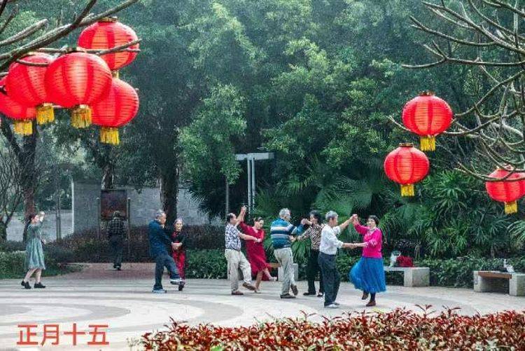 过年了店家已酿新丰酒老树枝头对晨风喜迎新春踏青走红灯高挂福长久