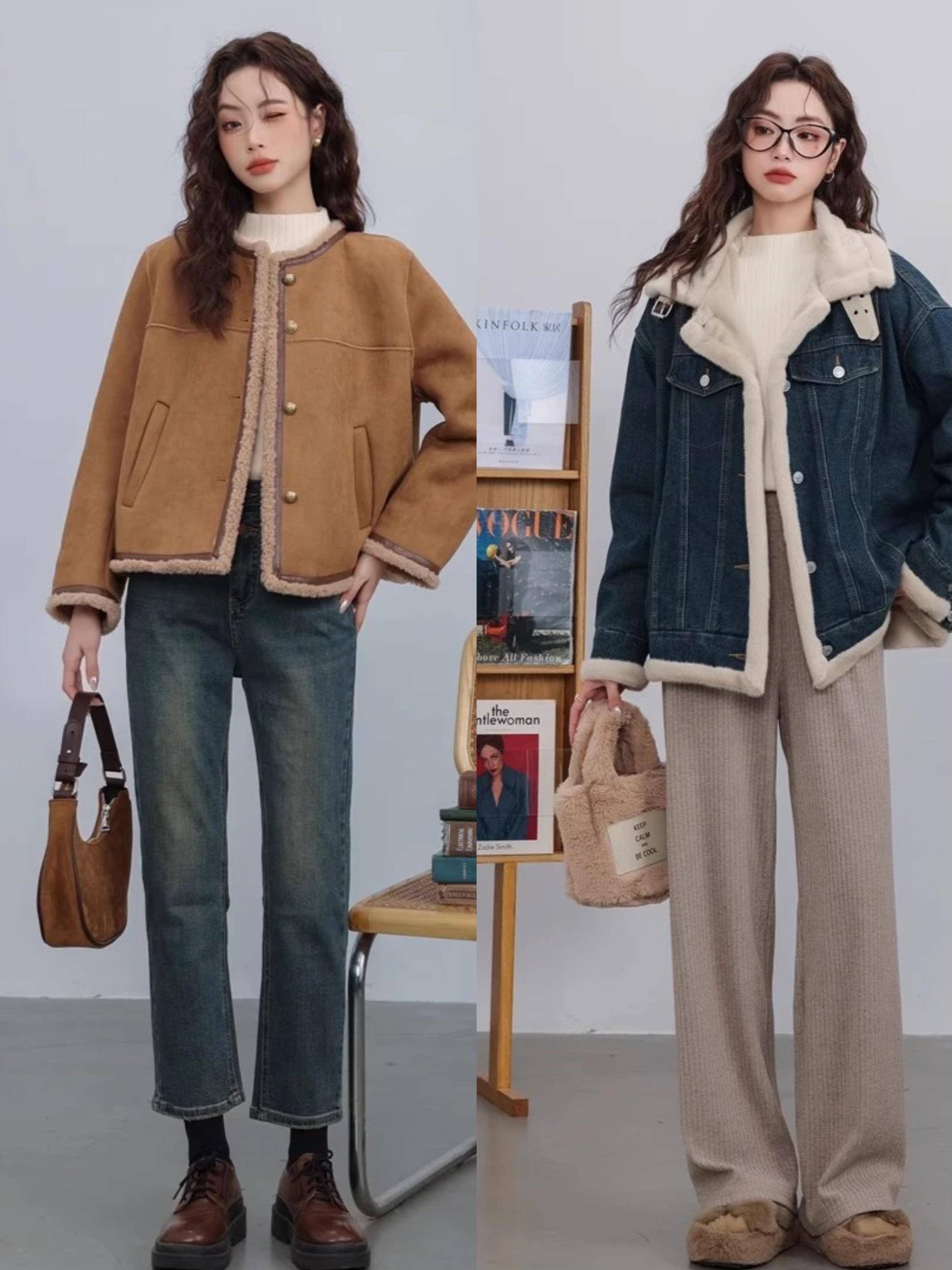 小个子的冬天别乱穿,保暖又显高的穿搭思路,温柔减龄真好看!