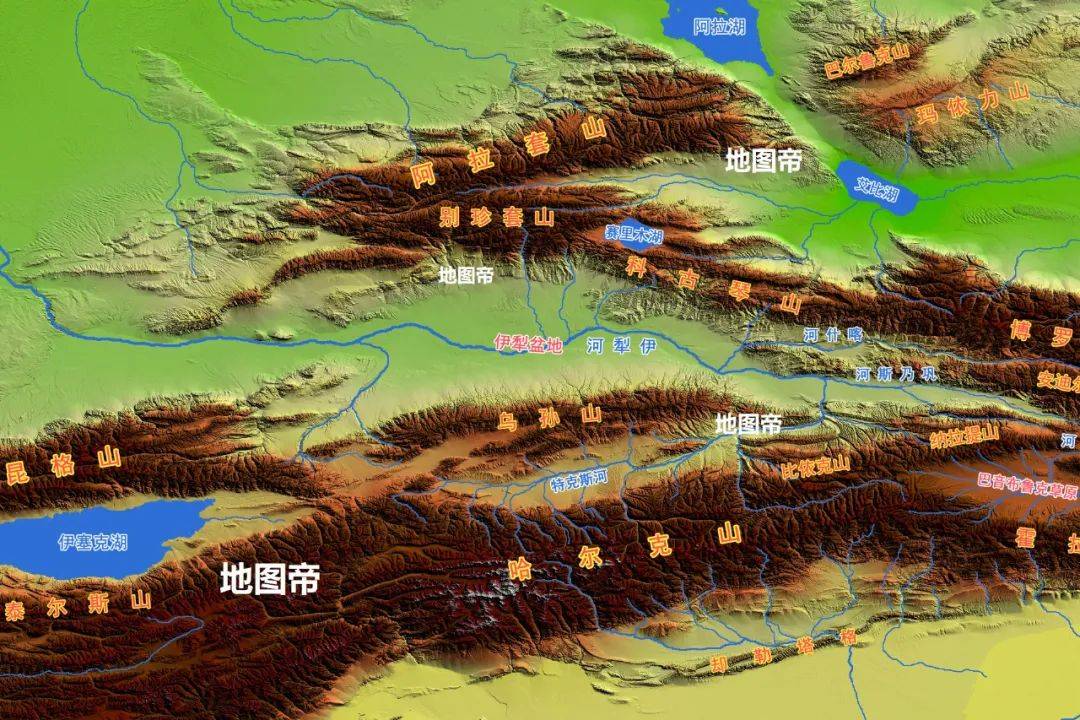 中亚三大河谷盆地,我国占了哪些?_费尔干纳_天山山脉_水量