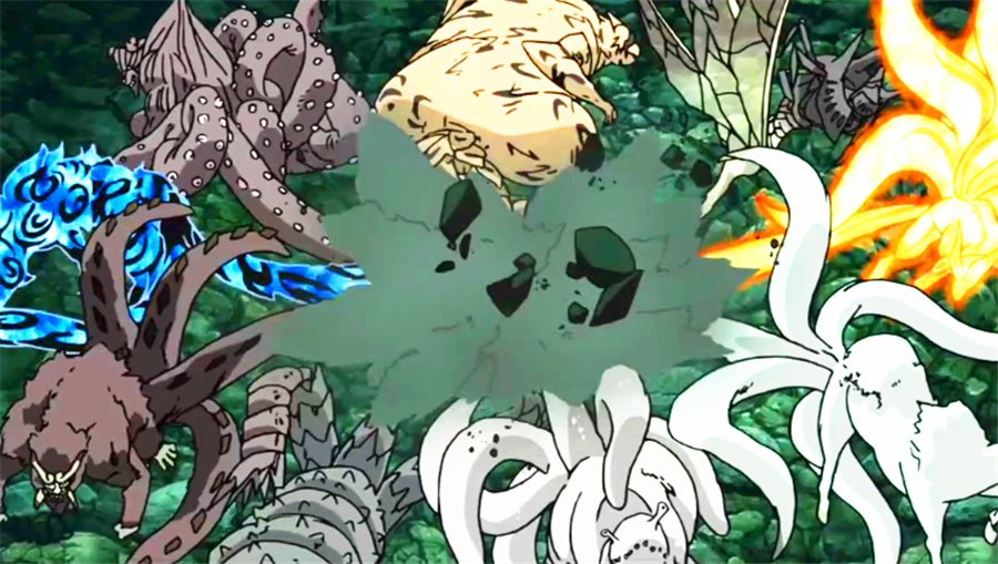 曾单挑过九大尾兽的5位强者:迪达拉和蝎在梦里,佐助和斑一瞬间_宇智波