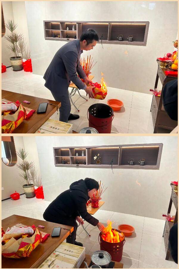 祝愿公司:货如轮转,蒸蒸日上,事业兴旺大家虔诚的为今年拜神祈福各