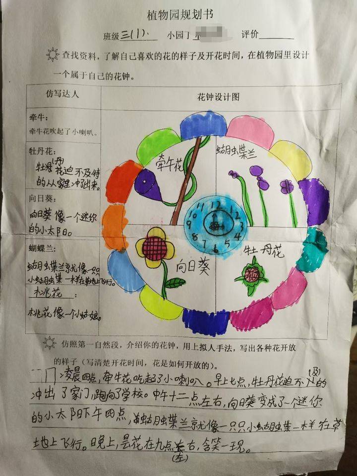 而且,我觉得学校布置的作业除了语数英的书面作业,还有一些