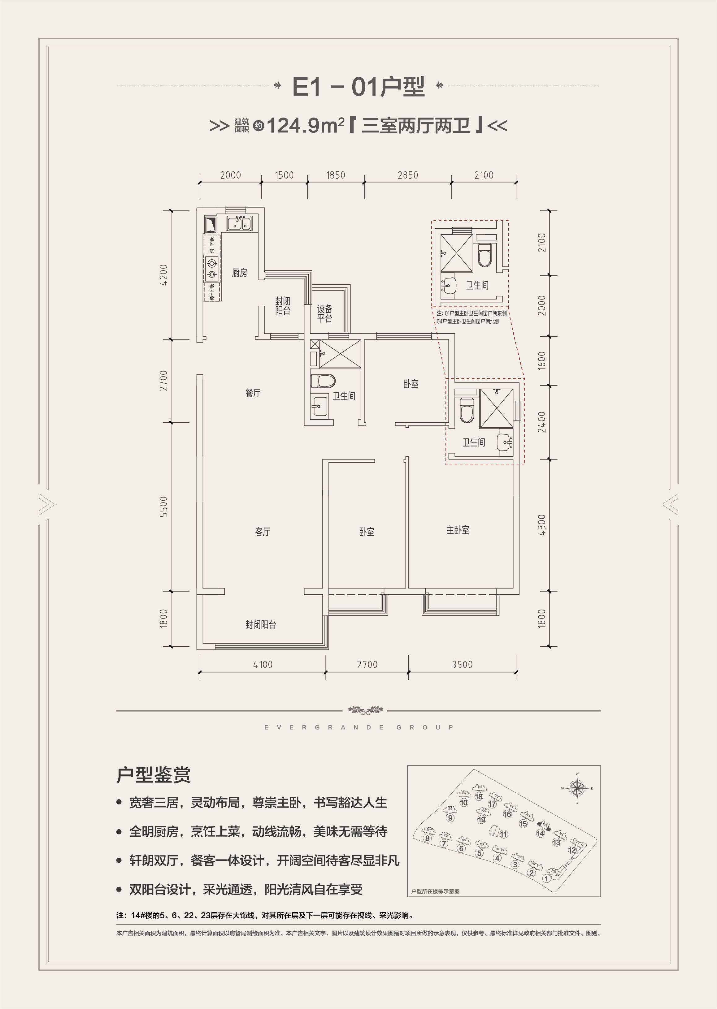 恒大滨河左岸户型图图片