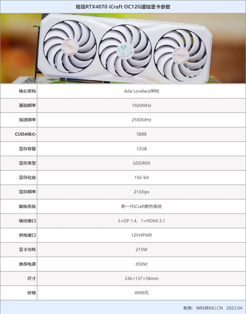 铭瑄rtx 4070 icraft oc12g瑷珈显卡评测:为2k高画质而生 dlss 3畅享