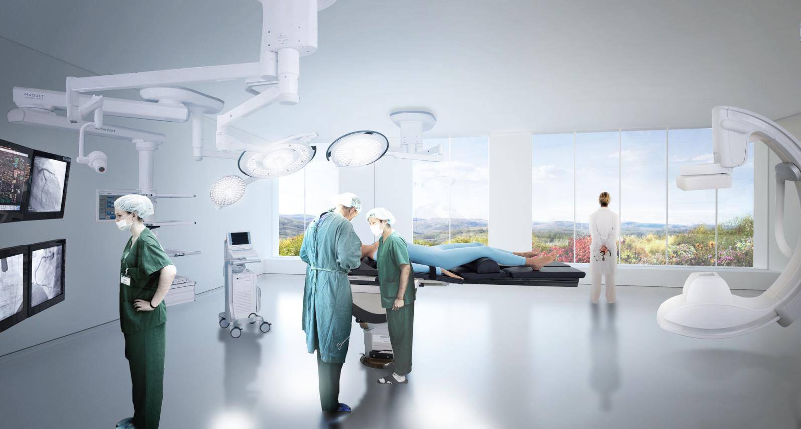 国际最好的医疗建筑设计医院设计效果图共振医疗康养研究所_养老_美国