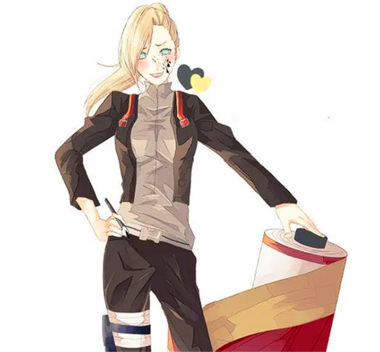 原创当女忍者们穿上老公的衣服雏田玖辛奈特别美小樱手鞠很有范