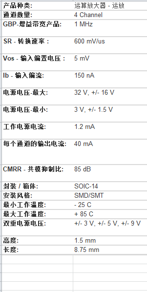 dt运算放大器芯片中文资料pdf数据手册引脚图芯片概述_电源_器件_电压