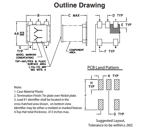 tc1143x射频变压器的概述特点及引脚图
