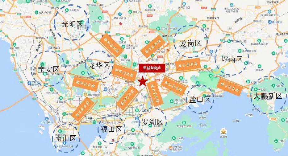 龙岗布吉里城玺樾山附近哪些小学和中学里城玺樾山学区是什么学校