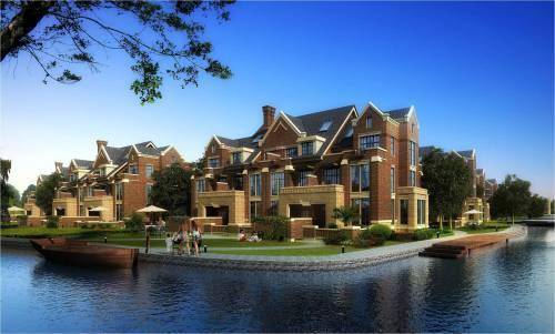 常州太湖庄园总价200万的一线临湖别墅太湖庄园售楼处