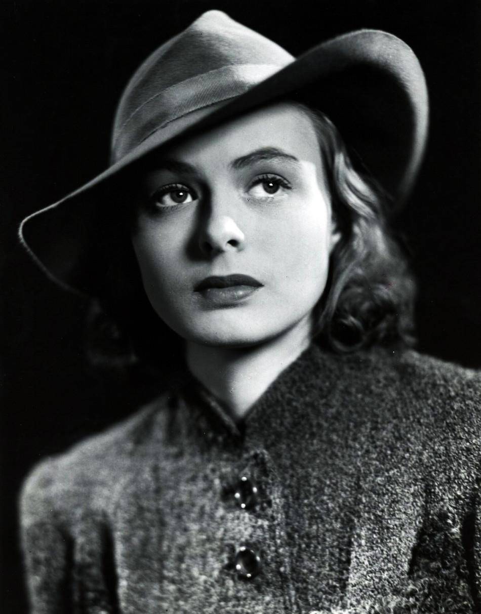 英格丽·褒曼瑞典的女性也是要在这个排名中占有一席之地的,大多数