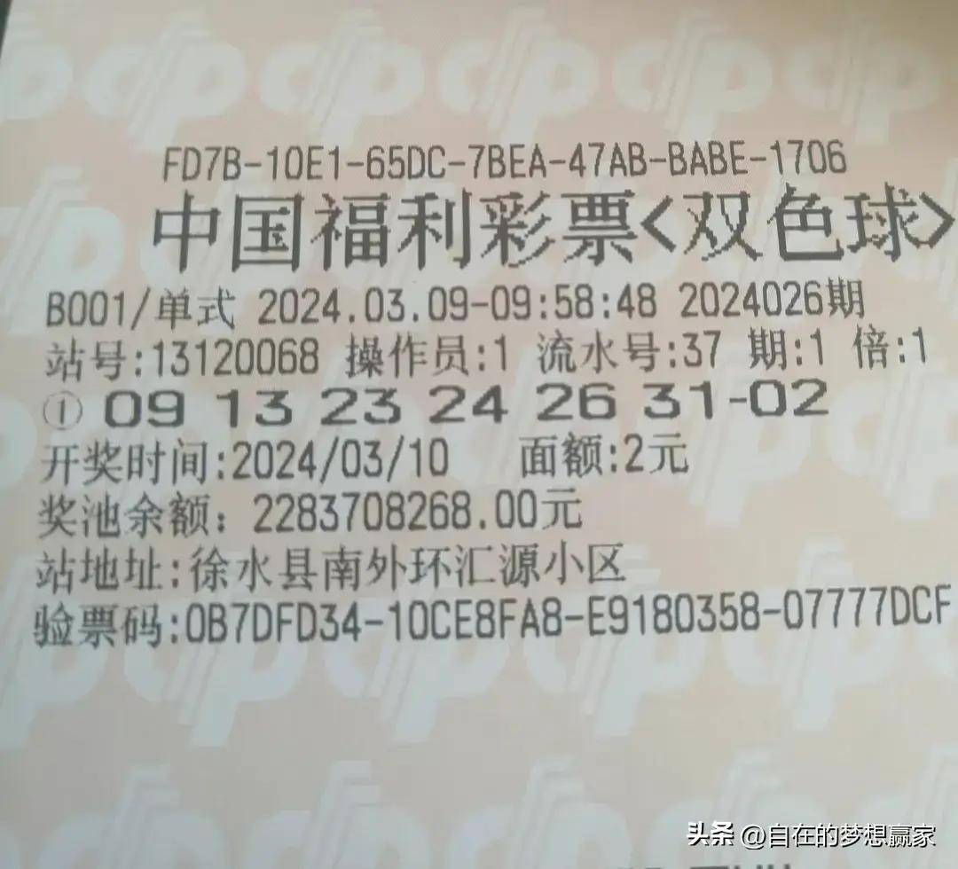 原创双色球第24026期分享50倍250倍精彩亮相期待周末精彩无限