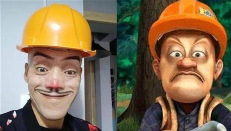 原创他因酷似光头强走红网络娶美女买30万奔驰后来如何