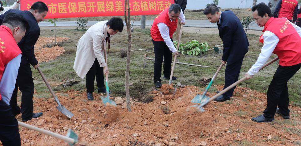 3月9日,局全体干部职工到海丰县平东镇湖畔咖啡种植园开展了系列植树